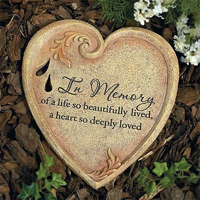 Memorial Garden Stone "A Life So Beautifully Lived" Sympathy Gift Memorial Garden Stone "A Life So Beautifully Lived" Sympathy Gift