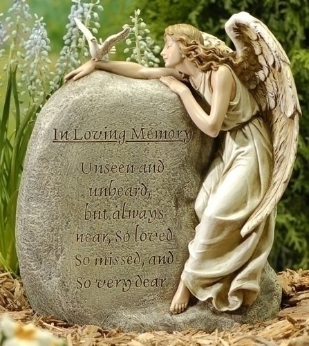 "In Memory" Angel Garden Stone "In Memory" Angel Garden Stone